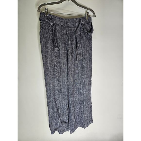 Rachel Zoe Women's Chambray Wide Leg Summer Pants Size Medium BEACH - Picture 2 of 7
